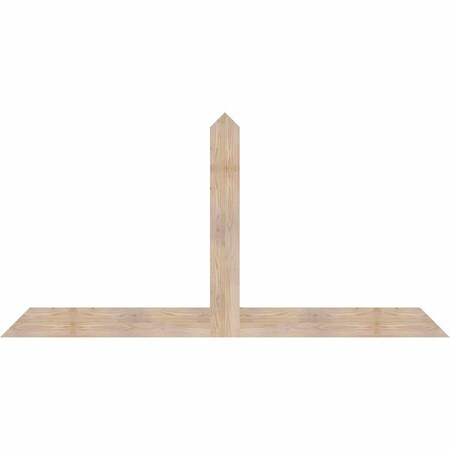 Ekena Millwork Portland Smooth Timber Gable Bracket, Douglas Fir, 84"W x 42"H x 1 1/2"D x 5 1/2"F, 12/12 Pitch GBW084X42X0206POR00SDF
